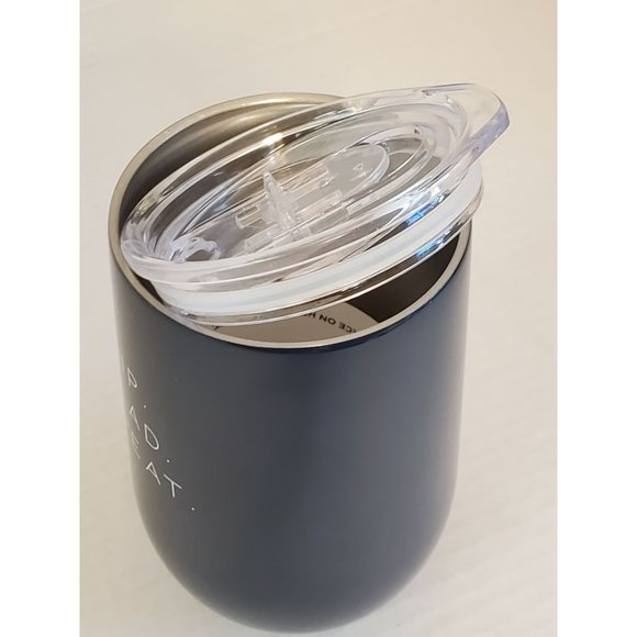 Wine Tumbler "Sip Read Repeat" 16oz Navy Blue - Picture 2 of 7